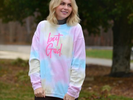 But God ~ Tie Dye Corded Crew Supply