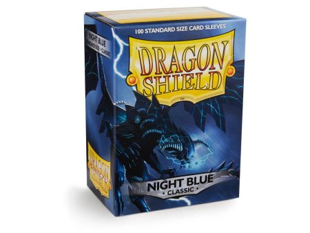 Dragon Shield Sleeves Classic Night Blue (100) 66x91mm For Sale