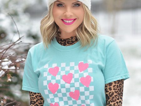 Checkerboard Hearts ~ Tee Hot on Sale