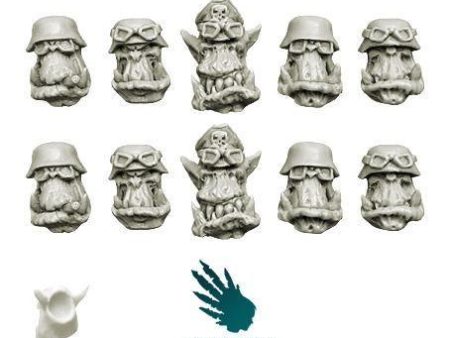 Orcs Blitzkrieg Heads in Goggles Online now