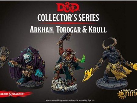 D&D Collectors Series Miniatures Baldurs Gate Descent into Avernus Arkhan, Torogar & Krull Hot on Sale