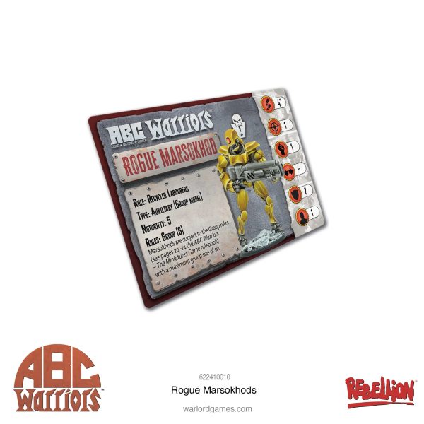 ABC Warriors: Rogue Marsokhods For Cheap