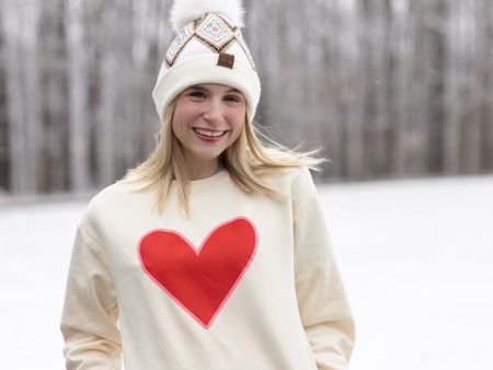 Heart {Comfort Colors lightweight fleece} Sale