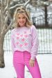 Checkerboard Hearts ~ Crewneck Fleece For Discount