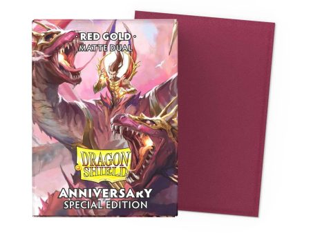 Dragon Shield Matte Dual Standard: 25th Special Edition Red Gold (100) For Discount