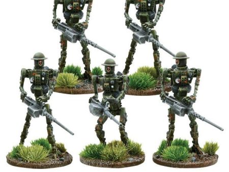 British Automated Infantry with HMG box set Fashion