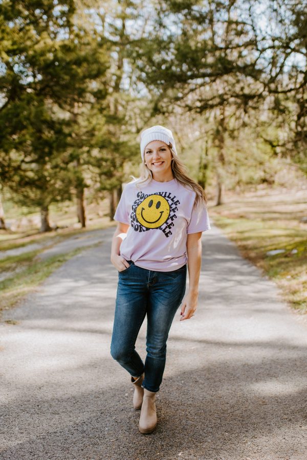 Cookeville Smiley Face {Comfort Colors} Online now